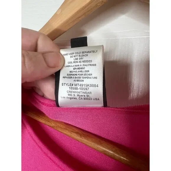 Bobeau Bright Pink Long Layered Sleeveless Tank Top Blouse Shirt Size Small - Picture 8 of 8